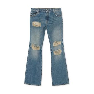 Amiri Slash Jean - female - Amiri - Bootcut Jeans - Blue - W28 - Jeans