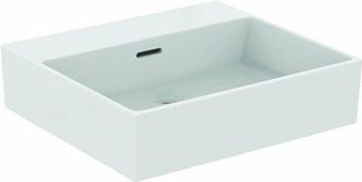 Ideal Lavabo Extra 500x450x150mm Blanco Con Ideal Plus Sin Orificio Para Grifer&iacute;a, Con Rebosadero Ideal Standard