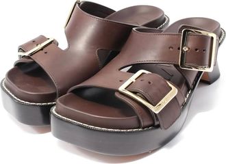 Loewe Sandali Ease con fibbia 85mm - Marrone