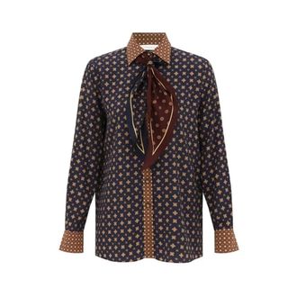 Zimmermann H26 Shirt - female - Zimmermann - Shirts - Brown - S - Blouses & Shirts