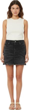 Diesel Black Distressed Above Knee Skirt