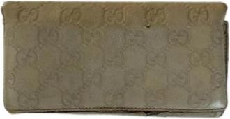 Gucci Pre-owned Vintage Portemonnee - Dames - Vintage Accessoires - Beige - ONE Size - Leer - Vintage