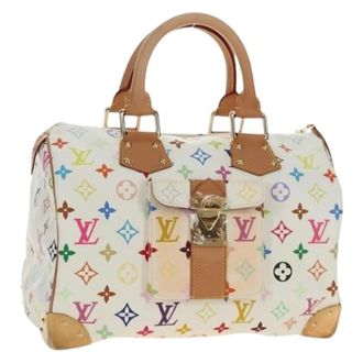 Louis Vuitton Pre-owned Monogram Multicolor Canvas Hand Bag - Dames - Pre-owned - Veelkleurig - Maat: ONE Size Leer