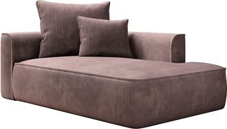 Vente-Unique Chaise longue de pana rosa PINETA