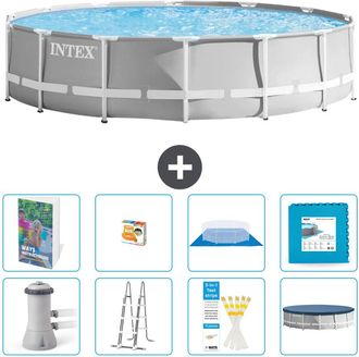 Intex Piscina Prism Frame Redonda - 427x107 Cm - 9-piezas S570