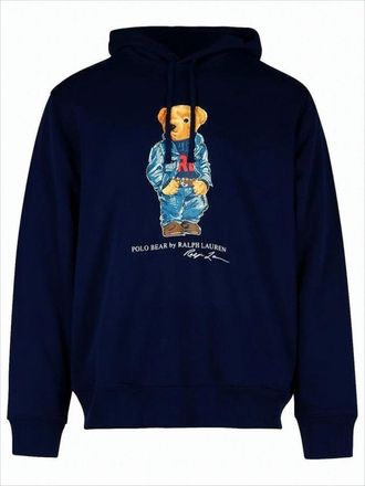 Polo Ralph Lauren Classic Pullover Hoodie With Graphic Bear Design