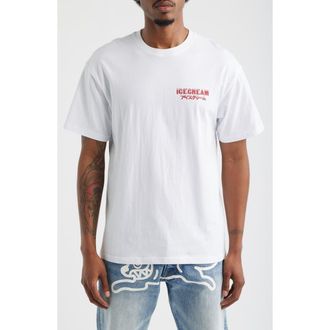Icecream Safe Cotton Graphic T-Shirt in White at Nordstrom, Size Xx-Large