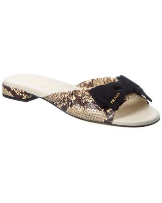 Prada Snakeskin Sandal