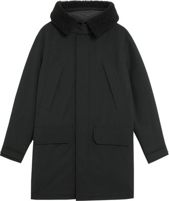 Lyle & Scott Mid Jassen Koud Weer Parka - Heren - Parka Jassen - Zwart - L - Jassen