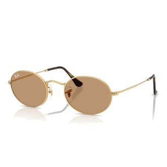 Ray-Ban Vintage Ovale Zonnebril Rb 3547 - unisex - Zonnebrillen - Geel - 50 MM - Accessoires