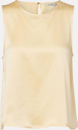 Asceno Tank top Sofia in charmeuse di seta
