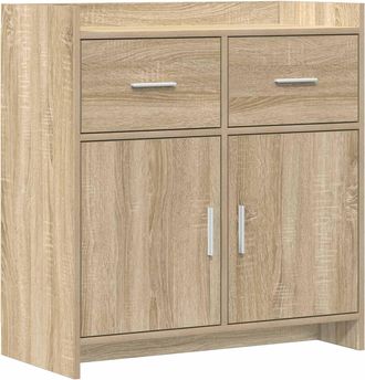 vidaXL Aparador Roble Sonoma 75 X 36 X 80 Cm Madera De Ingenier&iacute;a Vidaxl
