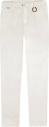 Sartoria Tramarossa White Cotton Stretch Trousers