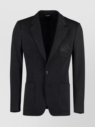 Dolce & Gabbana pinstriped single-breasted blazer