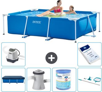 Intex Piscina Con Estructura Rectangular - 220x150x60 Cm - 7-piezas S30025