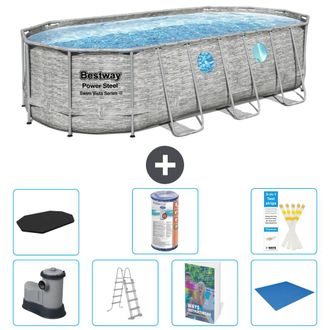 Bestway Piscina Bestway Power Steel Oval - 549x274x122 Cm - 8-piezas S594