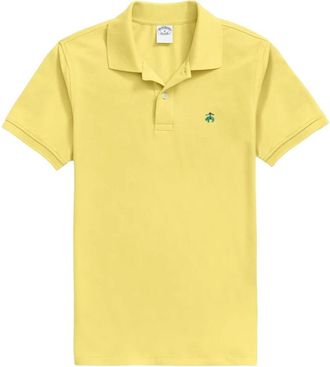 Brooks Brothers Golden Fleece Original Fit Stretch Supima Polo Shirt - Heren - Polos - Geel - XL - Katoen - Tops