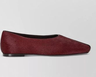 Ami leather ballerina shoes