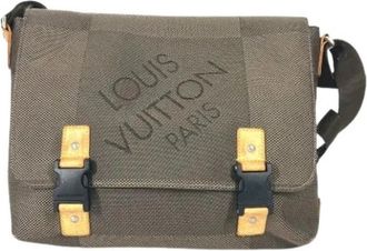 Louis Vuitton Pre-owned Damier Geant Messenger Bag - unisex - Vintage Schoudertas - Bruin - ONE Size - Leer - Vintage