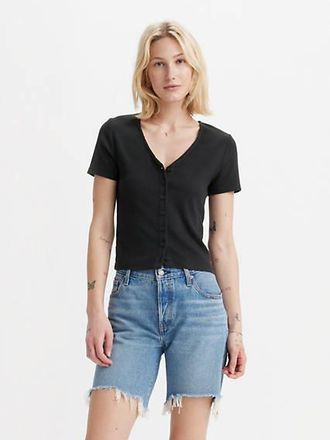 Levi's Muse Tee - Womens - 2XS - Black