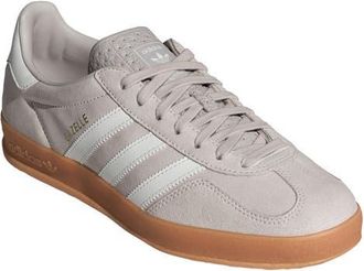 adidas Gazelle Indoor Sneaker in Chalk Pearl/Core White/Gum at Nordstrom, Size 6