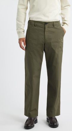 Paul Smith Straight Leg Stretch Tech Chinos in Light Greyish Green at Nordstrom, Size 34 X R