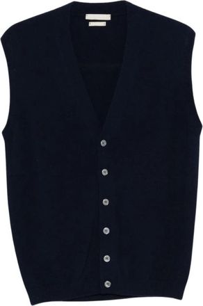 Daniele Fiesoli V-hals Gebreid - Heren - V-hals truien - Blauw - M - Truien & Vesten