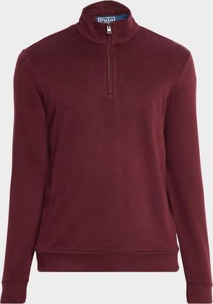 Polo Ralph Lauren Men & apos;s Textured Double-Knit Quarter-Zip Sweater