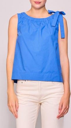 Melloday Tie Shoulder Sleeveless Top in Pool Blue at Nordstrom Rack, Size X-Small