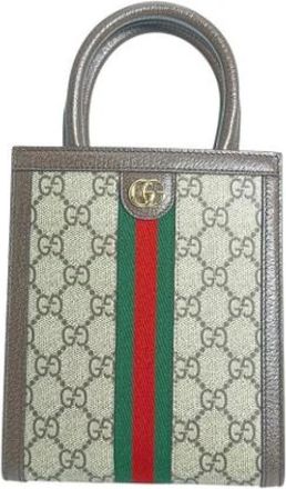 Gucci Pre-owned Handbags, female, Beige, Size: ONE SIZE Pre-owned Canvas gucci-bags
