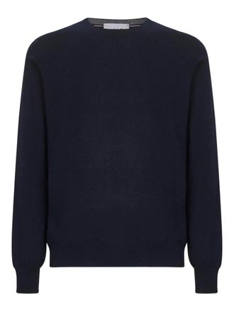 D4.0 ribbed crew-neck sweater - Blue