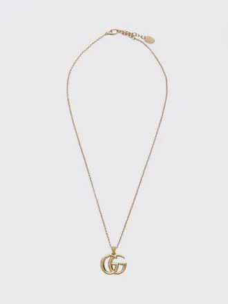 Gucci Collana GG Marmont in metallo con finitura oro e ciondolo