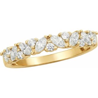 Savvy Cie Jewels Cubic Zirconia Eternity Band in Yellow at Nordstrom Rack, Size 10