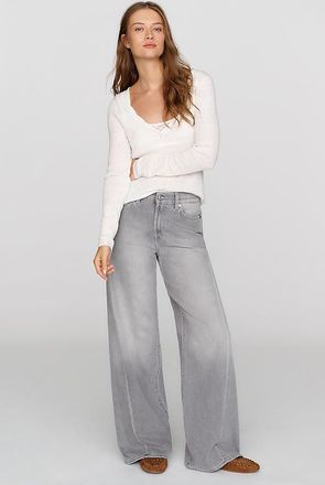 7 For All Mankind Lotta High Rise Wide Leg Jeans