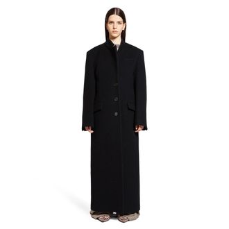 コート THE ATTICO Cotton trench coat Belted cotton canvas trench coat in grey - The Attico