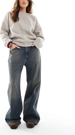 Cotton On Cotton On - Jeans a vita bassa super ampi color blu ruggine