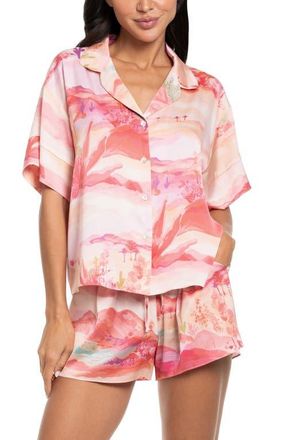 Midnight Bakery Satin Short Pajamas in Pink at Nordstrom, Size X-Large