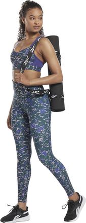 Reebok Sportbeha voor dames met Lux Camouflage-motief, medium ondersteuning (Bosgroen)