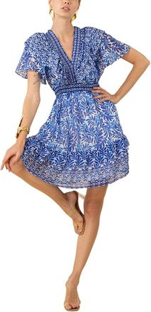 Hale Bob Silk-Blend Julie Mini Dress