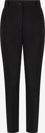 Dolce & Gabbana Smokinghose mit hoher Taille aus Wolle und Seide