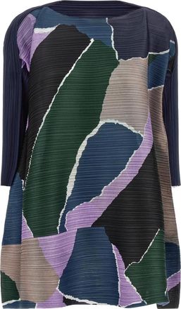 Issey Miyake Surprise! Jurk - Dames - Korte kleedjes - Veelkleurig - L - Polyester - Kleedjes