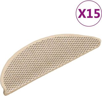 vidaXL Vidaxl - Alfombrillas Autoadhesivas Sisal 15 Uds Bereber 56x17x3 Cm