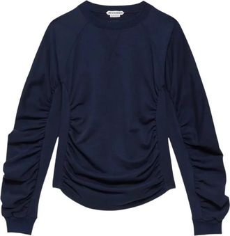 J.W.Anderson Sweatshirt met ruchesmouwen - Dames - Sweatshirts - Blauw - XS - Katoen - Hoodies & sweatvesten