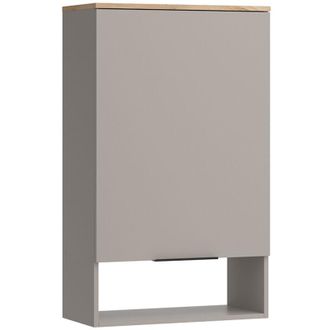 Vicco Estante De Pared Wido, Gris, 60 X 100 Cm Con Puerta, Vicco