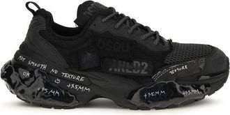 Dsquared2 Black Polyester Athletic Mens Sneakers