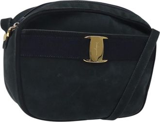 Ferragamo Vala Shoulder Bag Suede Suede Shoulder Bag Bag (Pre-Owned)