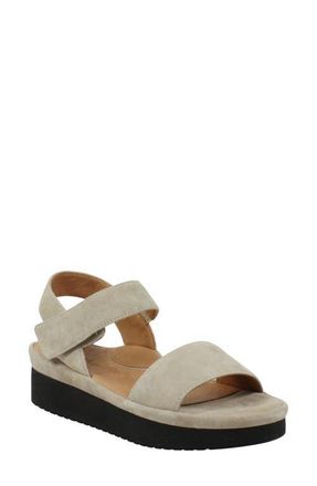 L'Amour Des Pieds Abrilla Platform Sandal in Taupe Suede at Nordstrom, Size 5.5