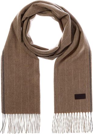 Hickey Freeman Chalk Stripe Cashmere Scarf