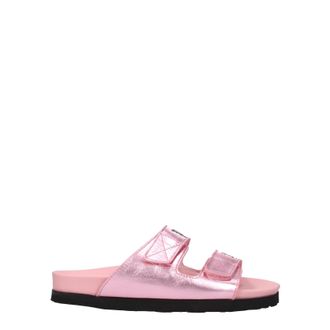 Palm Angels Pantuflas Y Zuecos Mujer Piel Rosa