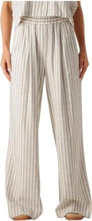 By-Bar Amsterdam Broeken, Dames, Beige, M, Katoen, Benji Marine Broek